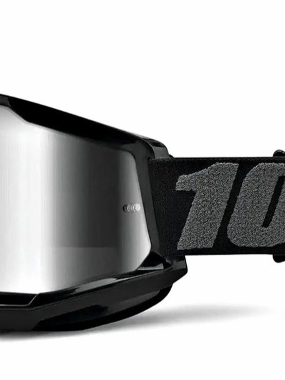 100% % Accuri 2 Goggles - Black / Mirror Silver Lens